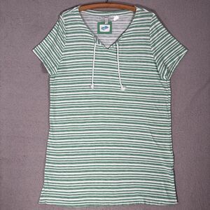 Taubert Womens Size 10 Striped Dress Beach Cover Up 100% Cotton Towel Dress Robe